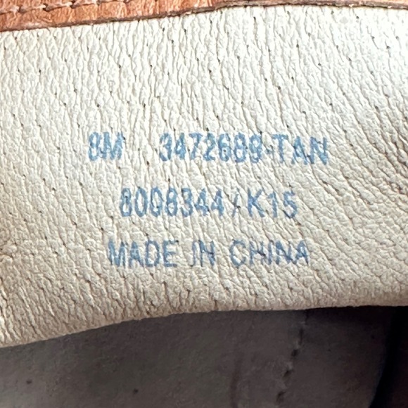 Frye Women Tan Leather Jillian Oxford Lace Up Pointed Toe Shoes 3472689 Size 8M - Picture 16 of 16